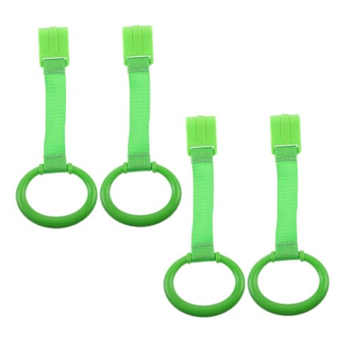 KONTONTY 4 Stück Laufgitter Griffe Ergonomisch Sicherer Halt Spielring Für Junge Mädchen Stehtraining Kinderbett Haltegriffe Frei Schnelle Montage von KONTONTY