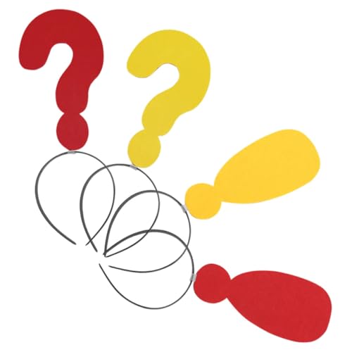 KONTONTY 4 Stück Lustige Fragezeichen und Ausrufezeichen Haarreifen für Geburtstagsfeiern Hochzeiten und Cosplay Dekorative Haaraccessoires für Frauen Kreatives Fotorequisit KONTONTY 4 Stück Lustige Fragezeichen und Ausrufezeichen Haarreifen für Geburtstagsfeiern Hochzeiten und Cosplay Dekorative Haaraccessoires für Frauen Kreatives Fotorequisit von KONTONTY