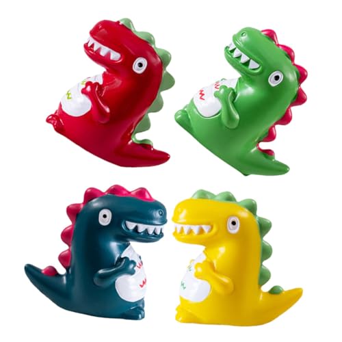 KONTONTY 4 Stück Mikrolandschaftsdinosaurier Meerestiere Minifiguren Dinosaurier-Skelett Skelett Winzige Tiere Kleine Dinosaurierfiguren Mini-Dinosaurier- Tierfigur Harz von KONTONTY