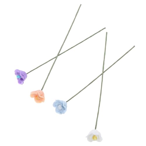 KONTONTY 4 Stück Mini Blumen Modell Künstliche Deko Blumen für DIY Basteln Hochzeiten und Heimdekoration für Puppenhäuser KONTONTY 4 Stück Mini Blumen Modell Künstliche Deko Blumen für DIY Basteln Hochzeiten und Heimdekoration für Puppenhäuser von KONTONTY
