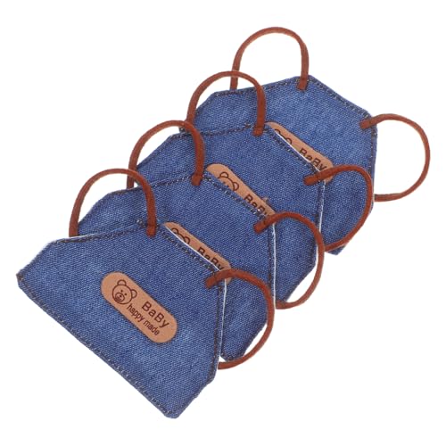 KONTONTY 4 Stück Mini Jeans Schürzen für Puppen Vintage Puppen-kochschürzen DIY Puppenbekleidung für Puppenhaus Back Verkleidungsspiel KONTONTY 4 Stück Mini Jeans Schürzen für Puppen Vintage Puppen-kochschürzen DIY Puppenbekleidung für Puppenhaus Back Verkleidungsspiel von KONTONTY