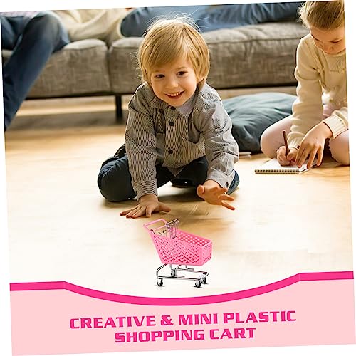 KONTONTY 4 Stück Miniatur Einkaufswagen Kleine Rosa Handwagen Schreibtisch Dekoration und Aufbewahrung Süßer Kleiner Trolley für Büro Kinderzimmer und Kaufladen Deko KONTONTY 4 Stück Miniatur Einkaufswagen Kleine Rosa Handwagen Schreibtisch Dekoration und Aufbewahrung Süßer Kleiner Trolley für Büro Kinderzimmer und Kaufladen Deko von KONTONTY