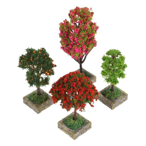KONTONTY 4 Stück Miniaturbaum Künstliche Bäume für Modellbau Landschaften und DIY Deko Realistische Details Leicht und Tragbar für Kreative Projekte und Weihnachtsdekoration KONTONTY 4 Stück Miniaturbaum Künstliche Bäume für Modellbau Landschaften und DIY Deko Realistische Details Leicht und Tragbar für Kreative Projekte und Weihnachtsdekoration von KONTONTY