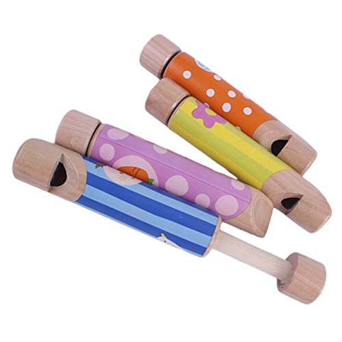 KONTONTY Pfeife Musikspielzeug Für Kinder 4 Stück Zugpfeife Holzrutsche Pfeife Kinderspielzeug Musikunterricht Zufälliger Stil KONTONTY Pfeife Musikspielzeug Für Kinder 4 Stück Zugpfeife Holzrutsche Pfeife Kinderspielzeug Musikunterricht Zufälliger Stil von KONTONTY