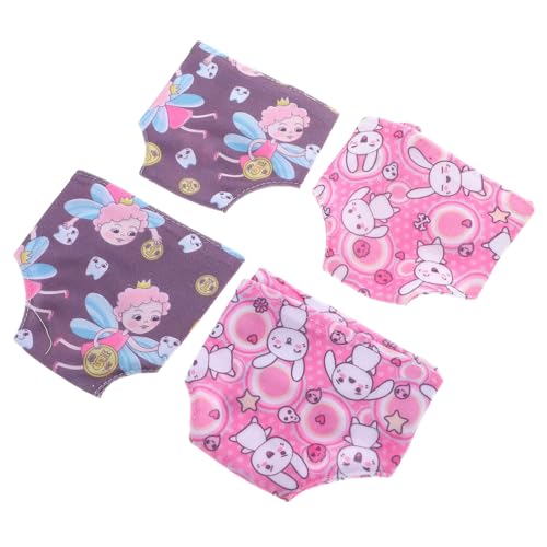 KONTONTY 4 Stück Puppenkleidung Höschen Puppenhöschen Puppe kostüm wiedergeborene Babypuppen Zubehör für Babypuppen Mini-Puppen -Rollenhöschen Puppenunterhose Stoff KONTONTY 4 Stück Puppenkleidung Höschen Puppenhöschen Puppe kostüm wiedergeborene Babypuppen Zubehör für Babypuppen Mini-Puppen -Rollenhöschen Puppenunterhose Stoff von KONTONTY