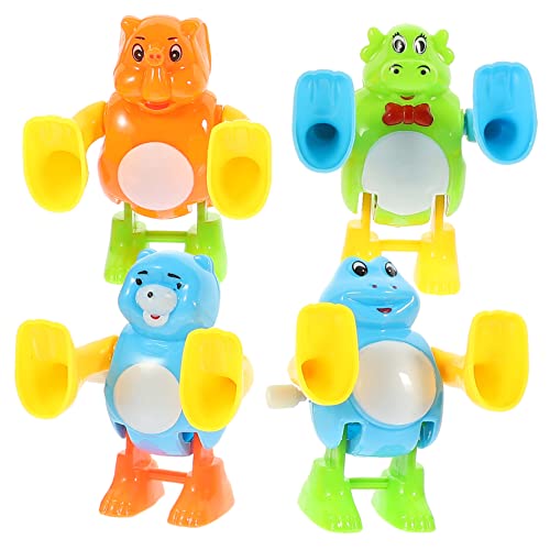 KONTONTY Entzückendes Aufziehspielzeug Für Kinder 4 Stück Sicheres Lernspielzeug Uhrwerk-Design von KONTONTY