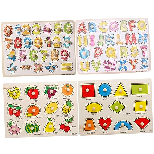 KONTONTY 4 Stück Puzzle rätselbuch laubsägen für Vorschulspielzeug rätsel Spiele Toys Formenrätsel für im Alter von 3–5 Jahren tierisches Rätsel Holzrätsel hölzern KONTONTY 4 Stück Puzzle rätselbuch laubsägen für Vorschulspielzeug rätsel Spiele Toys Formenrätsel für im Alter von 3–5 Jahren tierisches Rätsel Holzrätsel hölzern von KONTONTY