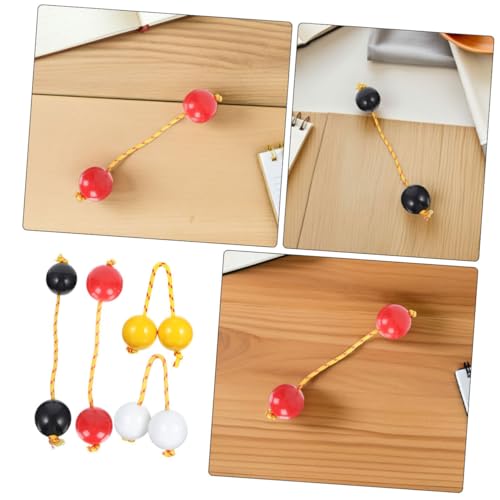 KONTONTY 4 Stück Rhythmischer Aslatuas Ball Shaker Teilig Afrikanischer Hand Shaker aus Hochwertigem Material Leichter Percussion Eierschüttler für Musikunterricht Partys Hochzeiten und von KONTONTY