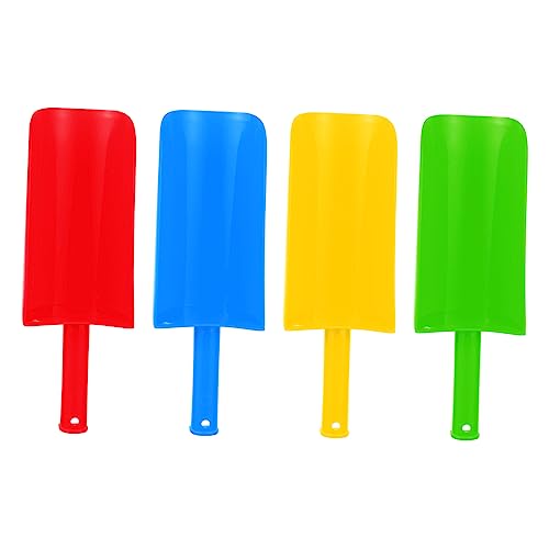 KONTONTY 4 Stück Sandspielzeug Praktische Strand Schaufeln aus Robustem für Outdoor Aktivitäten und Sandkasten Fördert die Kreativität und Geschicklichkeit der Kleinen von KONTONTY