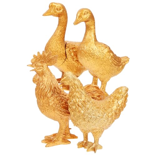 KONTONTY 4 Stück Simulationstiermodell Kinderspielzeug Für Nutztiere Kleine Tierfiguren Gans Tiere Mikrogartenzubehör Bauernspielzeug Hühnerspielzeug Henne Figur Plastik KONTONTY 4 Stück Simulationstiermodell Kinderspielzeug Für Nutztiere Kleine Tierfiguren Gans Tiere Mikrogartenzubehör Bauernspielzeug Hühnerspielzeug Henne Figur Plastik von KONTONTY