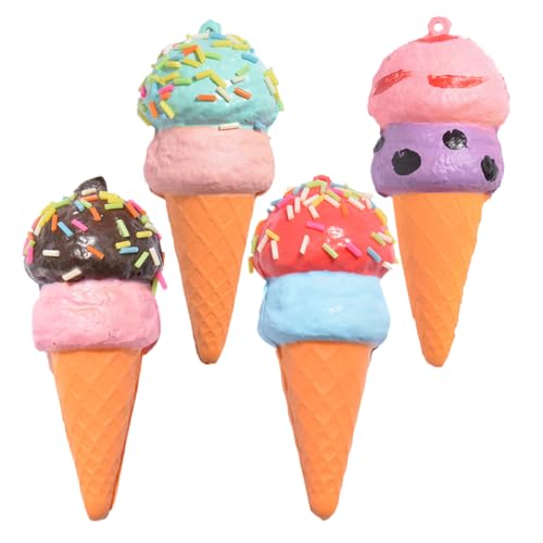 KONTONTY 4 Stück Simulierte Eisspielzeug Eiscreme Kinderspielzeug Eiscreme Langlebiges Eiscreme Eiscreme-Modellierfigur künstliche Eiscreme-Requisiten Pu KONTONTY 4 Stück Simulierte Eisspielzeug Eiscreme Kinderspielzeug Eiscreme Langlebiges Eiscreme Eiscreme-Modellierfigur künstliche Eiscreme-Requisiten Pu von KONTONTY