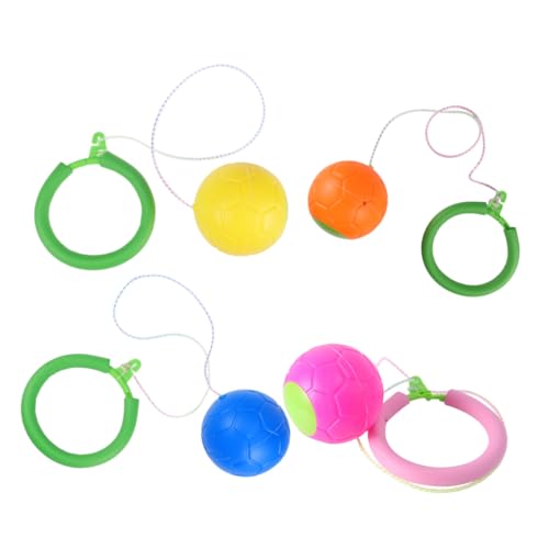 KONTONTY 4 Stück Sprungring Sprungball Spielzeugball Überspringen Springendes Ringspielzeug Seil-knöchelsprung-ballspiel Sport Sprungbeinspielzeug Ballspielzeug Überspringen Plastik von KONTONTY