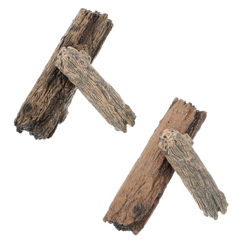 KONTONTY Mini Garten Dekoration Baumstumpf Künstlicher Baumstamm Modell Für Miniatur Landschaft Szene Figuren Ornament Aus Harz Material von KONTONTY
