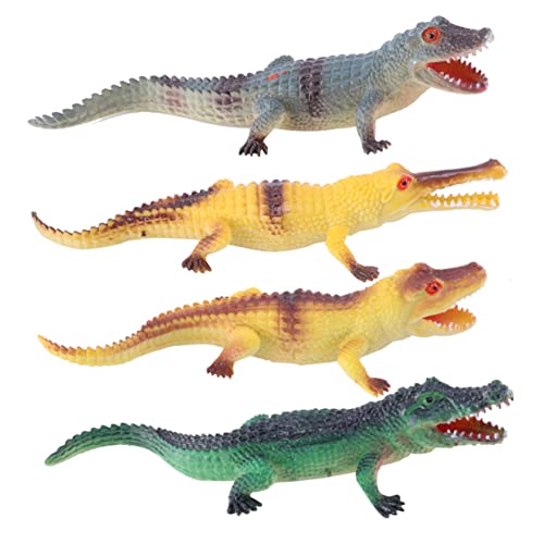 KONTONTY 4 Stück Teiliges Alligator Modellspielzeug Realistische Tierfiguren für Jahren Kognitive Lernspielzeuge Gelb Grün Fantasie und Naturbewusstsein KONTONTY 4 Stück Teiliges Alligator Modellspielzeug Realistische Tierfiguren für Jahren Kognitive Lernspielzeuge Gelb Grün Fantasie und Naturbewusstsein von KONTONTY