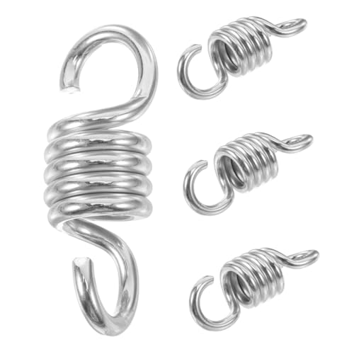 KONTONTY 4 Stück Teiliges Hammock Swing Federn Belastbare Zugfedern für Hängesessel Porch Spring mit Hoher Zugfestigkeit und Stoßdämpfung Einfache Montage für Garten Balkon Terrasse von KONTONTY