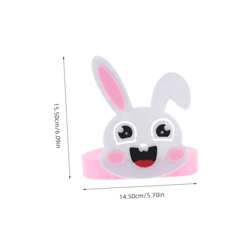 KONTONTY 4 Stück Teiliges Hasenohren Haarreif Leicht und Bequem für Ostern Party Bühnenauftritte Niedliche Cosplay Tier Kopfschmuck von KONTONTY
