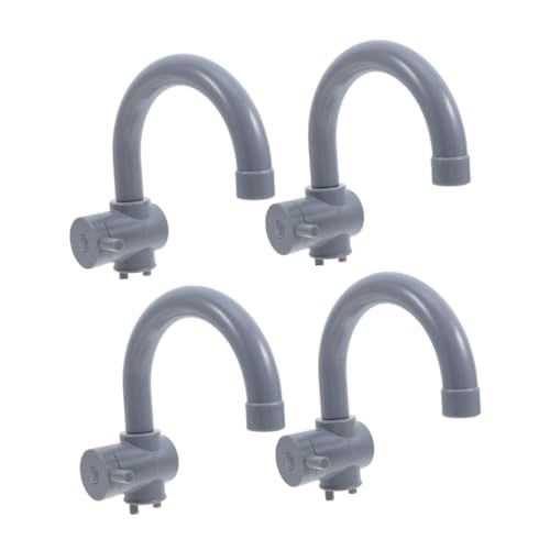 KONTONTY 4 Stück Teiliges Küchen Waschbecken aus Leichtem Kunststoff Realistische Wasserhahn Nachbildung für Kreatives Rollenspiel und Motorische Sicher und Einfach zu Reinigen Geeignet für von KONTONTY