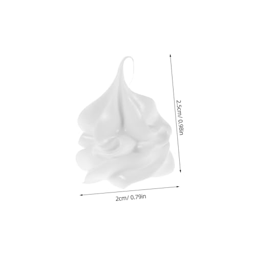 KONTONTY 4 Stück Teiliges Künstliche Eiscreme Kugeln Weiß Realistische Dessertdekoration aus Langlebigem Farbechtem Material für Party Fotoshooting Ladendekor und DIY Bastelprojekte KONTONTY 4 Stück Teiliges Künstliche Eiscreme Kugeln Weiß Realistische Dessertdekoration aus Langlebigem Farbechtem Material für Party Fotoshooting Ladendekor und DIY Bastelprojekte von KONTONTY