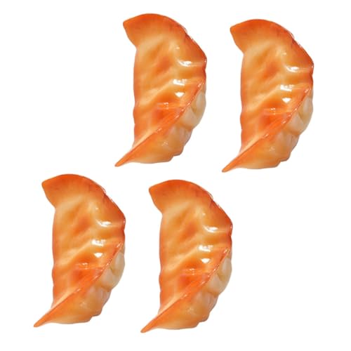 KONTONTY 4 Stück Teiliges Künstlicher Jiaozi Modelle Realistische Fotorequisiten für Restaurant Dekoration und Küchenanzeige Lebensechte Nachbildung für Eindrucksvolle Präsentationen von KONTONTY