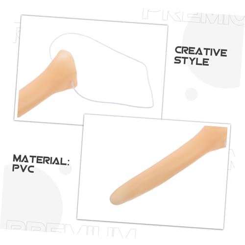 KONTONTY 4 Stück Teiliges Lange PVC Fake Nasen Kostümzubehör für Halloween Cosplay Party Leichte Bequeme Verkleidung Requisite für Performance und Fasching KONTONTY 4 Stück Teiliges Lange PVC Fake Nasen Kostümzubehör für Halloween Cosplay Party Leichte Bequeme Verkleidung Requisite für Performance und Fasching von KONTONTY