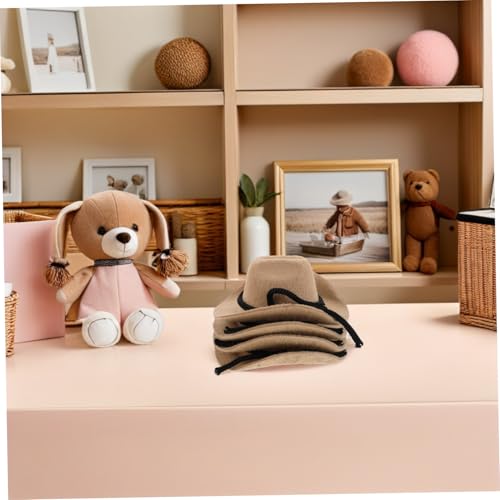 KONTONTY 4 Stück Teiliges Mini Cowboy Hüte Flauschige Miniatur Cowgirl Hüte in Cremeweiß Winzige Bastelhüte für Puppen Vielseitige Deko für Western-Partys Kreative DIY Accessoires KONTONTY 4 Stück Teiliges Mini Cowboy Hüte Flauschige Miniatur Cowgirl Hüte in Cremeweiß Winzige Bastelhüte für Puppen Vielseitige Deko für Western-Partys Kreative DIY Accessoires von KONTONTY