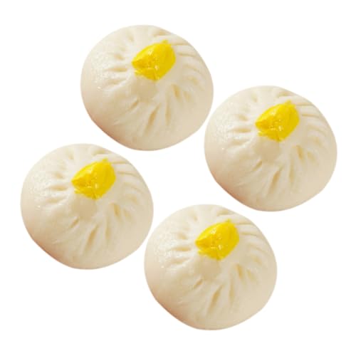 KONTONTY 4 Stück Teiliges Mini Fake Crab Roe Bun Deko Künstliche Dampfnudeln für Küchen Simulation Fotorequisiten und Party Dekoration Realistisches PVC Modell KONTONTY 4 Stück Teiliges Mini Fake Crab Roe Bun Deko Künstliche Dampfnudeln für Küchen Simulation Fotorequisiten und Party Dekoration Realistisches PVC Modell von KONTONTY