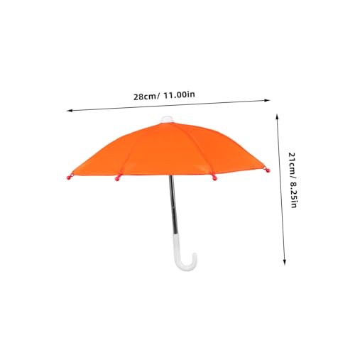 KONTONTY 4 Stück Teiliges Mini Puppenregenschirm Realistische Puppen sonnenschirme in Gelb und Orange Langlebig aus Edelstahl und Dekoratives Zubehör für Puppenhaus und Spielszenen KONTONTY 4 Stück Teiliges Mini Puppenregenschirm Realistische Puppen sonnenschirme in Gelb und Orange Langlebig aus Edelstahl und Dekoratives Zubehör für Puppenhaus und Spielszenen von KONTONTY