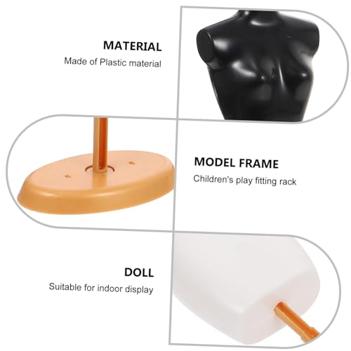 KONTONTY 4 Stück Teiliges Puppenkleiderständer aus Stabilem Kunststoff Miniatur Schaufensterpuppen für Puppenhaus Glatte Oberfläche Sicher und Platzsparend für Kreative von KONTONTY