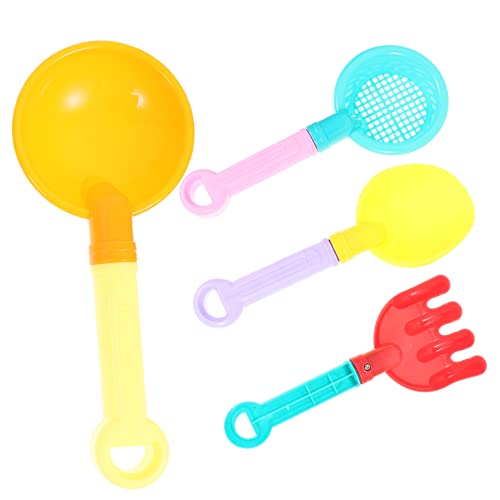 KONTONTY 4 Stück Teiliges Sandspielzeug Set für Bunte Sandschaufeln aus Kunststoff für Strand und Sandkasten Fördert Kreativität und Hand Augen Koordination Zufällige Farbe KONTONTY 4 Stück Teiliges Sandspielzeug Set für Bunte Sandschaufeln aus Kunststoff für Strand und Sandkasten Fördert Kreativität und Hand Augen Koordination Zufällige Farbe von KONTONTY