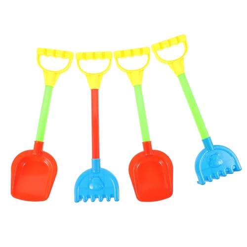 KONTONTY 4 Stück Teiliges Set Strandspielzeug Robuste Schaufeln und Rechen mit Griff für Sand und Schneespiel für Kreative Aktivitäten und Spielpartys Zufällige Farbe Zufällige Farbe KONTONTY 4 Stück Teiliges Set Strandspielzeug Robuste Schaufeln und Rechen mit Griff für Sand und Schneespiel für Kreative Aktivitäten und Spielpartys Zufällige Farbe Zufällige Farbe von KONTONTY
