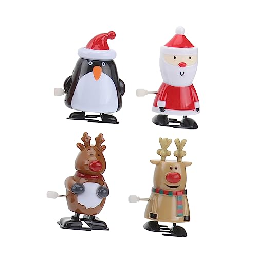 KONTONTY 4 Stück Teiliges Weihnachts Themen Wind Up für Mechanikspielzeuge Festliche Dekoration Kreative Geschenkidee für Junge und Jungen zu Weihnachten KONTONTY 4 Stück Teiliges Weihnachts Themen Wind Up für Mechanikspielzeuge Festliche Dekoration Kreative Geschenkidee für Junge und Jungen zu Weihnachten von KONTONTY