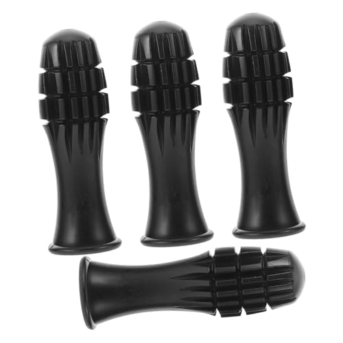 KONTONTY 4 Stück Tischfußballzubehör Desktop Kicker Zubehör Fußballmaschinengriff Finger handhaben Kickergriff Griffe für Tischfußball Griffe für Fußballtische Plastik Black von KONTONTY