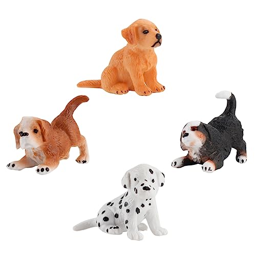 KONTONTY 4 Stück Welpenzubehör Figuren in Welpenform Hundehandwerk Tiere Hundeschmuck Mini- Haustier Hundefiguren Spielset Desktop-Ornament Hundeornament Hundefiguren PVC KONTONTY 4 Stück Welpenzubehör Figuren in Welpenform Hundehandwerk Tiere Hundeschmuck Mini- Haustier Hundefiguren Spielset Desktop-Ornament Hundeornament Hundefiguren PVC von KONTONTY