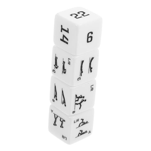 KONTONTY Transformieren Sie Ihre Met Yoga-würfel 4 Stück Übungswürfel Aus Acryl Für Lustige Spiele Und Partys KONTONTY Transformieren Sie Ihre Met Yoga-würfel 4 Stück Übungswürfel Aus Acryl Für Lustige Spiele Und Partys von KONTONTY