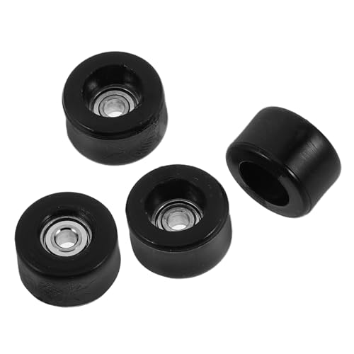 KONTONTY 4 Stück Zubehör für Finger-Skateboard-Räder wiederverwendbares Rad Radlager für Skateboards Skateboard-Rad Robustes Rad Teil reparieren einzigartige Räder Rostfreier Stahl Schwarz KONTONTY 4 Stück Zubehör für Finger-Skateboard-Räder wiederverwendbares Rad Radlager für Skateboards Skateboard-Rad Robustes Rad Teil reparieren einzigartige Räder Rostfreier Stahl Schwarz von KONTONTY