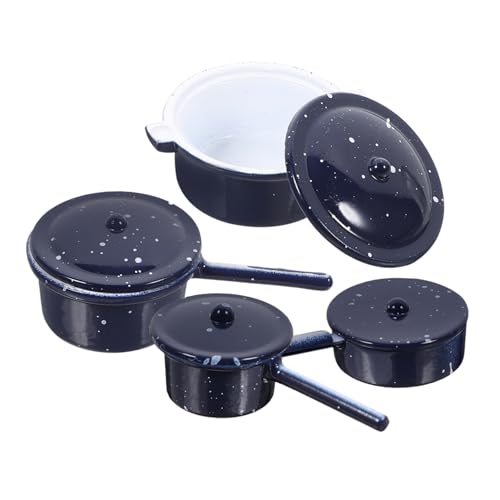 KONTONTY 4 Teiliges Miniatur Kochgeschirr Set Für Puppenhaus Suppentopf Milchtopf Und Kochtöpfe Aus Ideal Als Zubehör Für Puppenhaus Küche Und Miniatur öbel Set KONTONTY 4 Teiliges Miniatur Kochgeschirr Set Für Puppenhaus Suppentopf Milchtopf Und Kochtöpfe Aus Ideal Als Zubehör Für Puppenhaus Küche Und Miniatur öbel Set von KONTONTY