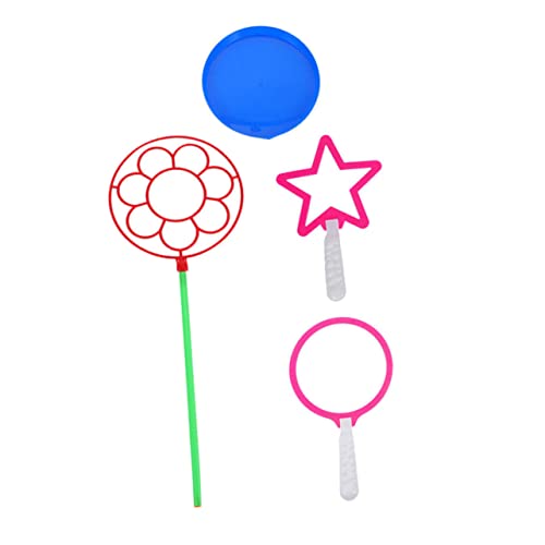 KONTONTY 4-Teiliges Set Blasenstock großer Seifenblasenstab -Blasenstab seifenblasenstab für hühner outdor bunter Blasenstab Blasenmacher Plastik von KONTONTY
