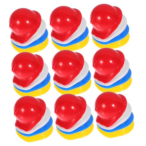 KONTONTY 40 Stück Miniatur Bauhelm Teiliges Puppenhelm Rot Blau Gelb Weiß Leicht und Komfortabel aus Material als Dekoration für Puppen Haustiere Basteln KONTONTY 40 Stück Miniatur Bauhelm Teiliges Puppenhelm Rot Blau Gelb Weiß Leicht und Komfortabel aus Material als Dekoration für Puppen Haustiere Basteln von KONTONTY