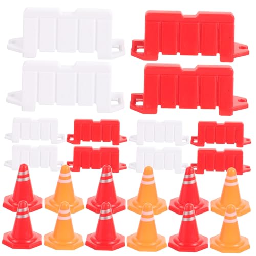 KONTONTY 40 Stück Teiliges Mini verkehrszeichen spielset Verkehrsabsperrung aus Leichtem Sicherem Bunte Markierungskegel und Straßensperren für Pädagogisches Rollenspiel und KONTONTY 40 Stück Teiliges Mini verkehrszeichen spielset Verkehrsabsperrung aus Leichtem Sicherem Bunte Markierungskegel und Straßensperren für Pädagogisches Rollenspiel und von KONTONTY
