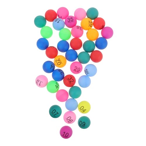 KONTONTY 40pcs Nummerierte Bingo-preiskugeln Party Dekorationen Mehrfarbene Plastikkugeln Bingo-Accessoires Spielzeug Kleine Bunte Bälle KONTONTY 40pcs Nummerierte Bingo-preiskugeln Party Dekorationen Mehrfarbene Plastikkugeln Bingo-Accessoires Spielzeug Kleine Bunte Bälle von KONTONTY