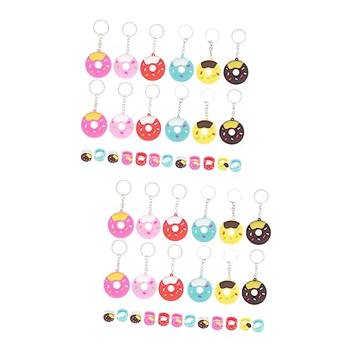 KONTONTY 2 Sets Einzigartige Donut-partygeschenke Für Donut-schlüsselanhänger Mit Geburtstags- Und Halloween-motiven 24 Stück * 2 KONTONTY 2 Sets Einzigartige Donut-partygeschenke Für Donut-schlüsselanhänger Mit Geburtstags- Und Halloween-motiven 24 Stück * 2 von KONTONTY