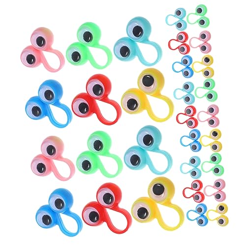 KONTONTY 48 Stück Fingerpuppen mit Großen Augen Teiliges Spielzeuge für Kreatives Fördert Vorstellungskraft und Farbverständnis für Partys und Spielgruppen KONTONTY 48 Stück Fingerpuppen mit Großen Augen Teiliges Spielzeuge für Kreatives Fördert Vorstellungskraft und Farbverständnis für Partys und Spielgruppen von KONTONTY