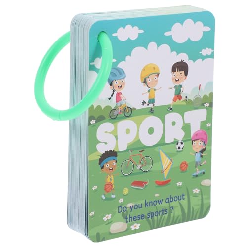 KONTONTY 48 Stück Sport Lernkarten Vorschul Lernkarten Fußball Lernkarten Sport Vokabel Lernkarten Lernkarten Sport Lernkarten Für Lernkarten Über Sport Papier Grün von KONTONTY