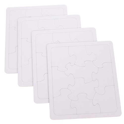 KONTONTY 4Blätter Puzzle zum Zeichnen DIY Graffiti Puzzleteile aus Stabilem für Bastelprojekte und Kreatives von KONTONTY