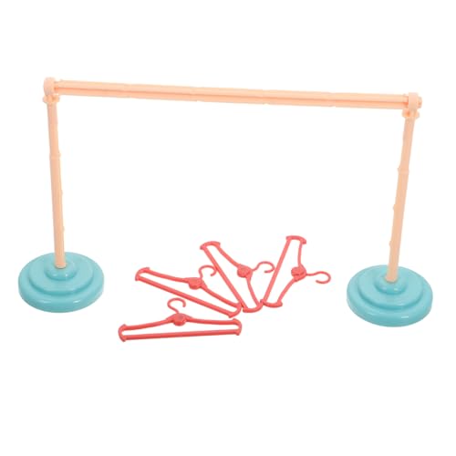KONTONTY 4Er Set Puppenkleiderbügel Babypuppen Kleiderständer Wäscheständer Puppenhaus Kleiderbügel Hundekleiderständer Hundebekleidung Kleiderbügel Puppenhaus Kleiderbügel Anzieh von KONTONTY