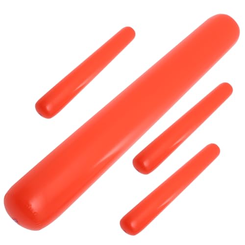 KONTONTY Aufblasbare Jubelstäbe Set Mit Jubelstäben Für Sportveranstaltungen Rote PVC-stöcke 60 cm Aufblasbar von KONTONTY