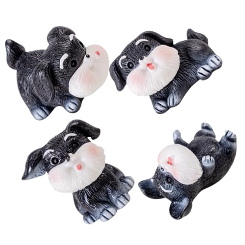 KONTONTY 4 Stücke Harz Snowy Pudel Welpen Figuren Mini Hund Statue Für Desktop Garten Realistische Ornament Winzige Tier Spielzeug KONTONTY 4 Stücke Harz Snowy Pudel Welpen Figuren Mini Hund Statue Für Desktop Garten Realistische Ornament Winzige Tier Spielzeug von KONTONTY
