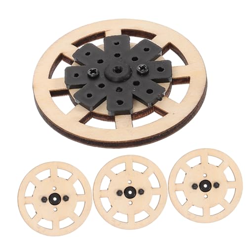 KONTONTY 4Stücke Holzspielzeugautoreifen Ersatzrad für Auto Spielzeugautozubehör Langlebige und Robuste Holzräder für DIY Fahrzeugmodelle KONTONTY 4Stücke Holzspielzeugautoreifen Ersatzrad für Auto Spielzeugautozubehör Langlebige und Robuste Holzräder für DIY Fahrzeugmodelle von KONTONTY