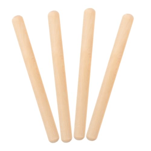 KONTONTY 4Stücke Praktische Rhythmussticks für Holz Percussion Instrumente Klassisches Schlaginstrument Kreativität und Kognitiven Fähigkeiten der Schule von KONTONTY