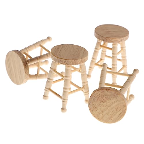 KONTONTY 4Stücke Puppenzimmer Langlebig und Charmant Requisiten für Natürlichem Holzfarbton KONTONTY 4Stücke Puppenzimmer Langlebig und Charmant Requisiten für Natürlichem Holzfarbton von KONTONTY